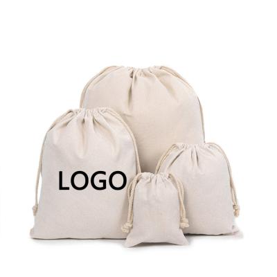 China Custom Eco - Friendly Drawstring Folding Recycle Cotton Tote Drawstring Pouch for sale