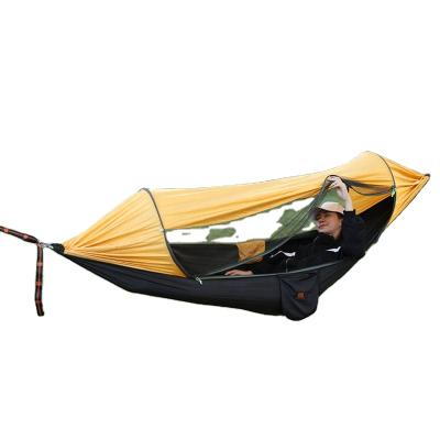 China Portable Sun Shelter Travel Hammock with Mosquito Net and Sun Shelter for Outdoor Camping Hiking for sale