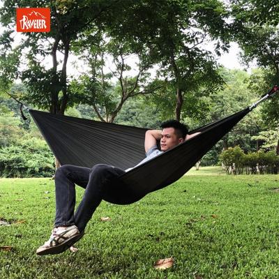 China Customized Lightweight Forest Green 20d Nylon Hammock For Hiking Park Hammock for sale