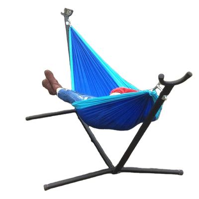 China Hanging Swing Garden Metal Frame Swing Garden Hammock Chair Stand Portable Hammock Stand with Carry Bag for sale