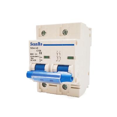 China SeanRo factory direct shortcircuit protect MCB circuit breaker switch 2p 1000v 100A 10ka dc mcb 4.5KA/6KA for sale