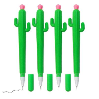 China Kawaii Cartoon Relaxing Pen Normal Cute Cactus Soft Gel Pen for sale