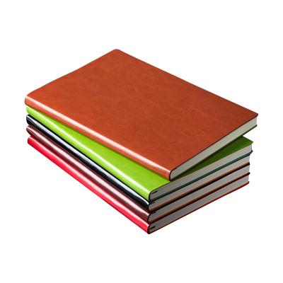 China Dekooft Dekooft Notebook Leather Custom Logo Business Meeting Notepad A5 Printable Hardcover PU Leather 100 Sheets Black Blue Red Yellow for sale