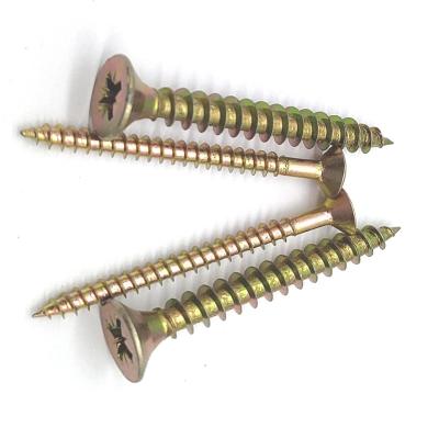 China Truss Good Quality Anti - Corrosion Hardened Chipboard White Screw For Furniture for sale