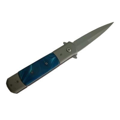 China Newest Factory Non-changeable Design Outdoor Stone Handle Hunting Knife For Camping Tools for sale