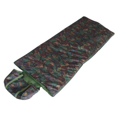 China Shell 190T Polyester Outdoor Camouflage Hybrid Type Sleeping Bag Polycotton Striping - 5 Degrees Celsius for sale