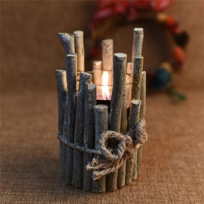 China 2021 Hot Sales Home Decoration Creative Wooden Candle Holder (Home+) for sale