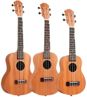 China Wholesale OEM/ODM Sapele Ukulele 23inch Acoustic Ukulele With Body Arch Back For Sale High Quality Ukulele for sale