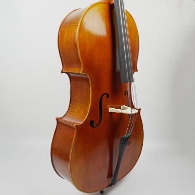 China Pure Handmade Cello 4/4 Solid Wood Cello Antique Handmade Cello Professional Flawless High Quality for sale