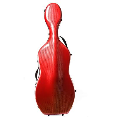 China Good Quality Cello Case 1/4-4/4 Cello Hard Carbon Fiber Cello Case CC-10 for sale