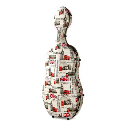 China High Quality Carbon Fiber Cello Case 4/4 Cello Case Carbon Fiber Cello Hard Case 3.6kg CC-05 for sale