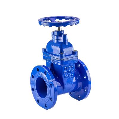 China General Double Flange EPDM PN10 / PN16 Seal Gate Valve for sale