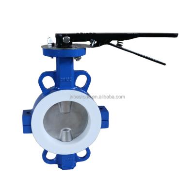 China General Two Piece Body Wafer Butterfly Valve With Disc SS304 / SS316 Material for sale