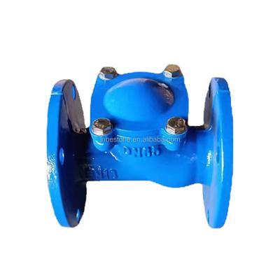 China General DN65 Double Flange Ball Check Valve Cast Iron Body Material for sale