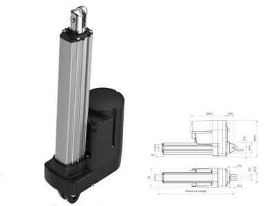 China 25~1000 mm Actuador elétrico linear industrial de carga pesada Motor linear DC IP69K à venda