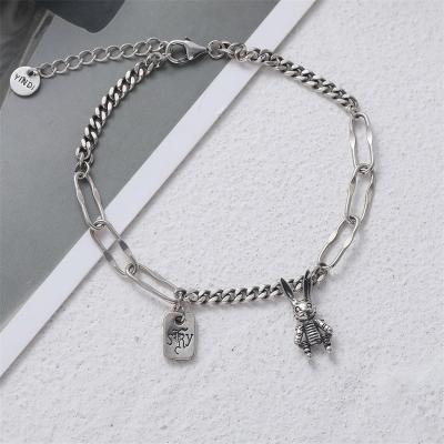 China Other Zlwwp Wholesale Vintage S925 Silver Adjustable Pearl Chain Bracelets For Women Jewelry for sale