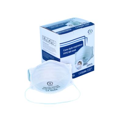 China Nonwoven Fabric CE FFP2 Standard Molded Disposable Breathable Dust Face Mask With Valve for sale