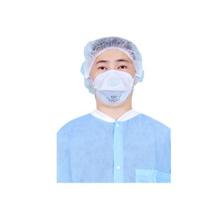 China Soft Comforts Foam Flat Ear Elastic Band Face Mask Ffp2 With Valve HSD-F02 / HSD-F02V for sale