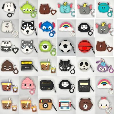 China Lightweight 300 Styles Cute Characters For Airpod Regular For Apple Airpods Case 3D Cartoon Cover for sale