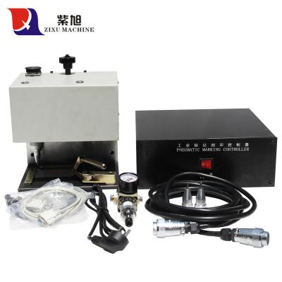 China 130x80mm zixu low cost pneumatic metal name plate dot peen marking machine for singapore for sale