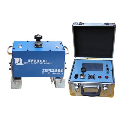 China Zixu Metal Customize Portable Pneumatic Dot Peen Marking Machine For Engine Number for sale