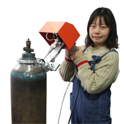 China 130x30mm ZIXU Pneumatic Portable LPG Gas Cylinder Machine Dot Pin Marking Marking Machine for sale