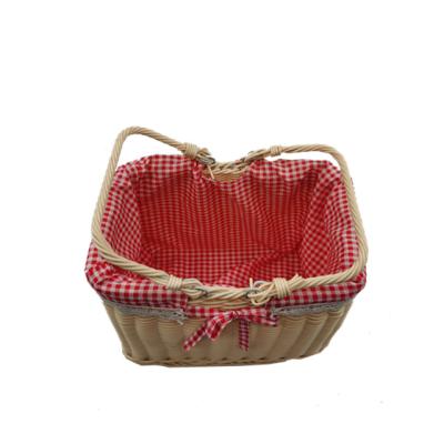 China Small modern wicker rattan from Al Por Mayor Cestas De Mimbre with handle picnic basket for sale