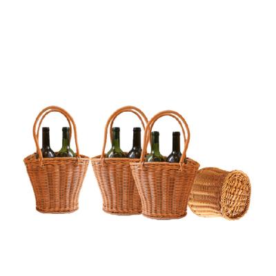 China Modern Bamboo Rattan Al Por Mayor Cestas De Mimbre Wicker Baskets For Gifts Picnic Basket for sale