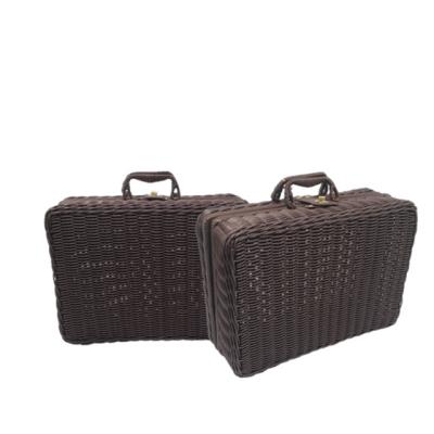 China Modern Factory Style Spring Visit Keranjang Rotan Woven Baby Picnic Camping Basket for sale