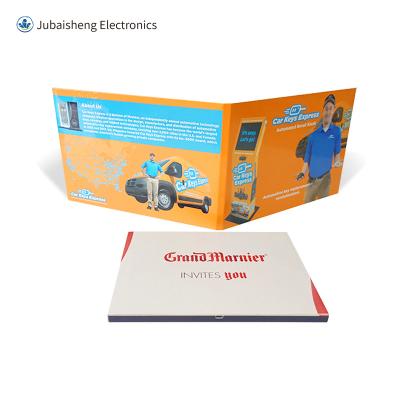 China Europe custom video brochure 2.4 4.3 5 7 10.1 inch lcd tft screen catalog for wedding invitation business card greeting marketing present for sale