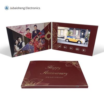 China Europe custom video brochure 2.4 4.3 5 7 10.1 inch lcd tft screen catalog for wedding invitation business card greeting marketing present for sale