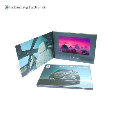 China Europe Customized High Resolution Video 7 Inch Book And Booklet , LCD Screen Chinese Homemade Video Brochure Map for sale