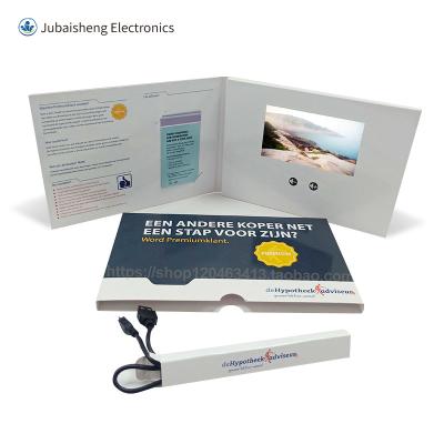 China Europe custom video brochure 2.4 4.3 5 7 10.1 inch lcd tft screen catalog for wedding invitation business card greeting marketing present for sale