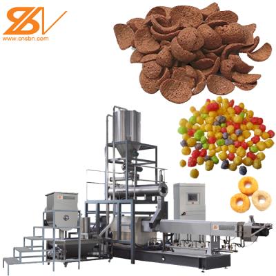 China Automatic Plant Roasting Fruit Loops Extruder Cheerios Production Breakfast Cereal Machine Line for sale