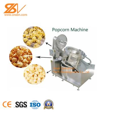 China Snack Factory Gas Heating Electric Heating Popcorn Making Machine Processing Line for sale