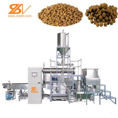 China Automatic Pet Food Making Machine Large Automatic Pet Food Extruder Plant Dry Dog Cat Chip Food Making Machine Processing Line Dog Feed Machine For Sale for sale