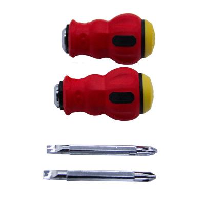 China Hot Selling Industry Household Tool DILGOD Stubby Radish Head Dual Purpose Dual Use Screwdriver Strong Magnetic Screwdriver for sale