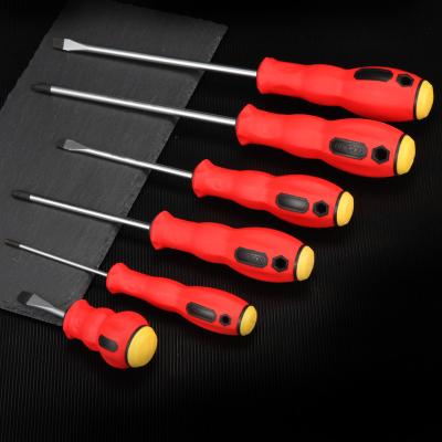 China Magnetic Rubber Screwdriver Kit S2/CRV Handle Set of High Quality Steel Screwdriver DILGOD Household Tool Kit From Factory for sale