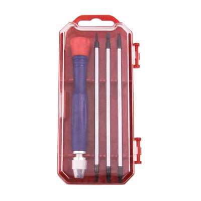 China Mobile Phone DILGOD 4 Pcs Precision Screwdriver Set PH00 PH0 PH1 Batch Interchange Mini Screwdriver Set Magnetic Screw Drivers for sale