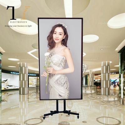 China High Brightness Indoor Movable Various Indoor Digital LED P2.5 Size Advertising LED Poster Display Screen for sale