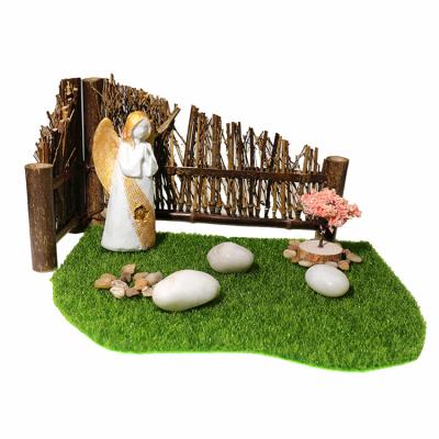 China Europe Resin Customized Lawn Tray Zen Garden For Office Decor Angel Zen Garden Miniatures Desktop Fairy for sale