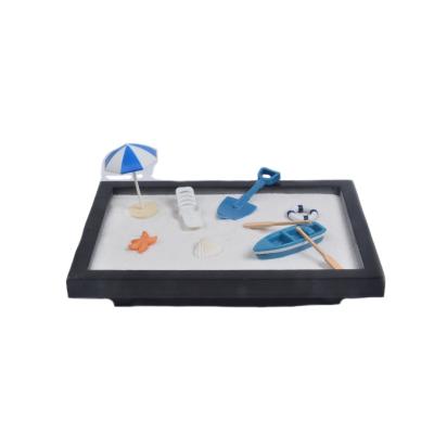 China Fantastic Craft Products Sand Desktop Small Zen Garden For Decor Europe Beach for sale