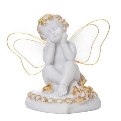 China New Designed Europe Resin Polyresin Handicraft Angel Angel Figurine Small Small for sale