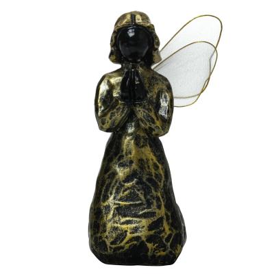 China Europe Polyresin / Resin Inspirational 8 inch X12 Angel Praying Angel Decor for sale