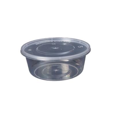 China With Flat Lids/Leakproof Disposable Plastic Food Container Freshware Meal Prep Containers Around Microwavable Take Out Container for sale