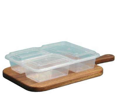 China Portable Microwave Lunch Box Takeout Food Storage Containers Packaging Airtight Disposable Plastic for sale