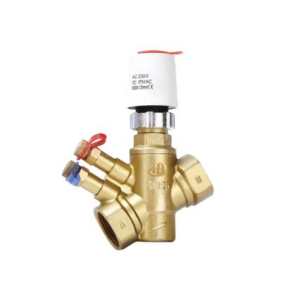 China Modern Automatic Dynamic Brass Balance Valve For House Heating System for sale