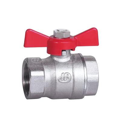 China General Nickel Plated Brass Ball Valve 3/4