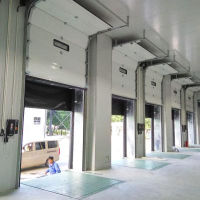 China QX Modern Automatic PU Warehouse Industrial Sectional Door With Electronic Eye for sale