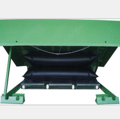 China Building material stores forklift container platform airbag loading dock leveler for container for sale